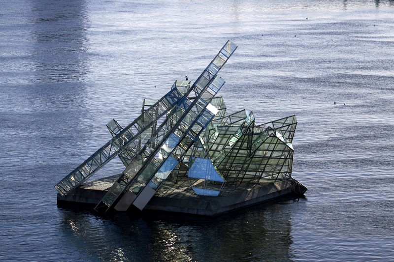 Kra lodowa na Oslofjordzie czyli Operahuset