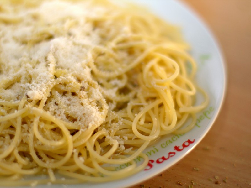 Spaghetti z cytryną i parmezanem